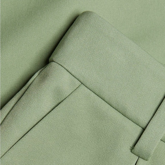 Favorite Daughter The Favorite High-Rise Wide-Leg Shorts - Size 14 - Basil - NWT - Picture 13 of 16